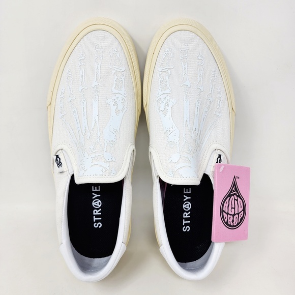 Straye Ventura Cream X-Ray 3D Acid Drop Slip On Skate Shoes - Picture 7 of 8